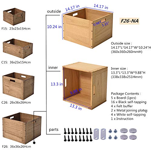 Stackable Wooden sale Storage Cube