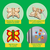 JOYIN 13 Wooden Magnet Creativity Arts & Crafts Painting Kit for Kids, Decorate Your Own Painting Gift for Easter Basket Stuffers, Birthday Parties JOYIN