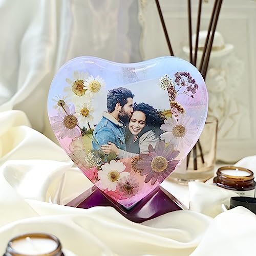 LET'S RESIN Epoxy Molds, Silicone, Large Size Picture Frames Silicone Molds Rectangle & Heart Shape Epoxy Resin Molds for DIY Home Table Décor LET'S RESIN