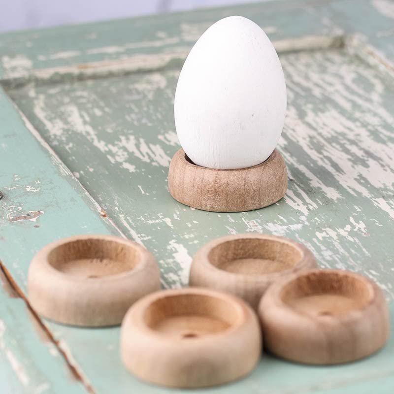 Factory Direct Craft Unfinished Wood Egg Stands | 30 Pieces Factory Direct Craft