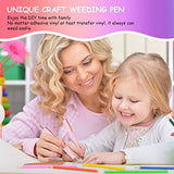 TECKWRAP Air Release Weeding Tool Pin Pen Vinyl Installation Weeding Tool for Vinyl DIY Craft Project (Glitter Pink) TECKWRAP