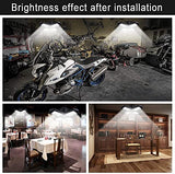 2 Pack LED Garage Lights,100W Deformable Led Garage Lighting 10000LM E26 Daylight 6000K LED Garage Ceiling Lighting Super Bright Adjustable Garage GMximo