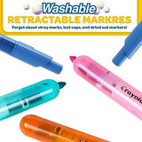 Crayola Clicks Washable Markers with Retractable Tips, School Supplies, Art Markers, 10 Count. Crayola
