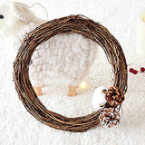 Renococo DIY Crafts Natural Grapevine Wreaths,12/16 Inch Wreath Ring,Rattan Vine Branch Hoop,DIY Rattan Frame,Twig Wreath,DIY Frame,Xmas Wreath, Renococo