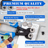 SPEEDWOX 20PCS Heavy Duty Mosaic Wheeled Glass Nippers with Replacement Cutting Wheel Glass Running Pliers Breaker Grozer Pliers Oil Feed Glass SPEEDWOX