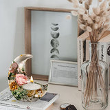 Candle Holder Silicone Resin Mold, 3D Moon Resin Mold, Moon Shape Tealight Trinket Holder Silicone Mold, Cute Cement Concrete Mold, Epoxy Resin Wehous