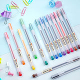Shuttle Art School & Work Supplies Bundle, 15 Colors Japanese Style Pens + 9 Bright Colors Sticky Notes for Writing Journaling Taking Notes School Shuttle Art