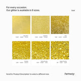 Hemway Gold Glitter Ultrafine 130g/4.6oz Powder Metallic Resin Craft Flake Shaker for Epoxy Tumblers, Hair Face Body Eye Nail Art Festival, DIY Party Hemway