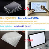 Light Box Drawing Pad, Tracing Board with Type-C Charge Cable and Brightness Adjustable for Artists, AnimationDrawing, Sketching, Animation, X-ray XIAOSTAR