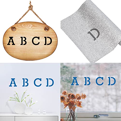 GORGECRAFT Metal Letter Stencil Stainless Steel Lettering Alphabet Symbol Painting Template Journal Tool for Painting, Wood Burning, Pyrography and GORGECRAFT