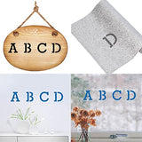 GORGECRAFT Metal Letter Stencil Stainless Steel Lettering Alphabet Symbol Painting Template Journal Tool for Painting, Wood Burning, Pyrography and GORGECRAFT