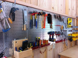 Wall Control Pegboard 32in x 16in Galvanized Metal Pegboard Tool Board Panel Wall Control