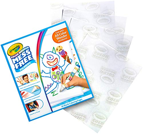 Crayola Color Wonder Mess Free Coloring, Blank Coloring 30 Pages, Gifts for Toddlers, Ages 3, 4, 5 Crayola