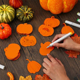 32 Pcs Thanksgiving Wooden Pumpkin Cutouts Unfinished Pumpkin Wood Crafts Pumpkin Wooden Ornaments Thanksgiving Wood Pumpkin Decorations for Painting Gerrii