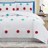 Crayola Fuzzy Dot 3 Piece Full/Queen Comforter Set Crayola