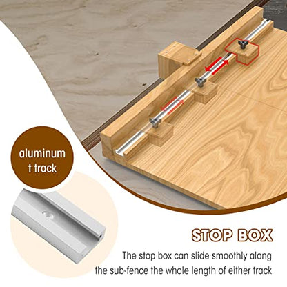 DIY Crosscut Table Saw Sled Kit with a Specific Guide Booklet to Build Your Own Tablesaw for More Accurate and Safer Saw Working, Table Saw - WoodArtSupply