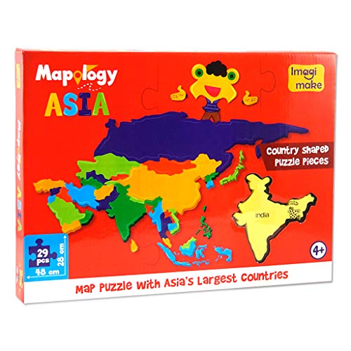 Imagimake Mapology United States & World Map Puzzle with Flags, Countries &  Capitals