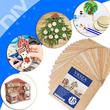 18 Pack Basswood Sheets 12"x12"x1/8" for Crafts, Unfinished Wood, Basswood Craft Wood Board Perfect for DIY Ornaments and Models Drawing Painting VKIZA