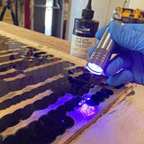 TotalBoat 200g UV Cure Clear Acrylic Resin with UV Flashlight for Resin Curing - Kit for DIY Jewelry Making, Small Resin Crafts, and Protective TotalBoat