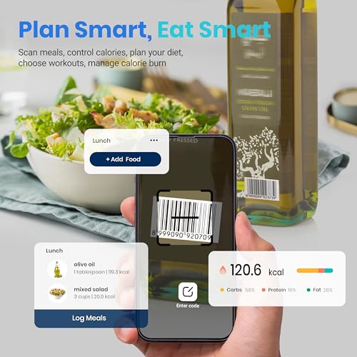 Etekcity FSA HSA Store Eligible Smart Scale for Body Weight Fat, Digital Bathroom Weighing Machine for Accurate BMI Muscle Mass Composition, Home Use Etekcity