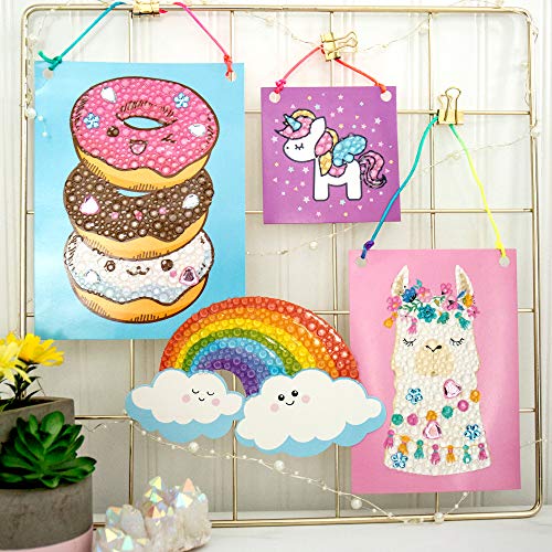 Made By Me Create Your Own Sparkle Magic 3D Gemstone Mosaics by Horizon Group USA, DIY 3D Diamond Art, Mosaic Art for Kids. Create 4 3D Gemstone Art. Made By Me