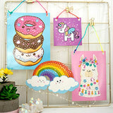 Made By Me Create Your Own Sparkle Magic 3D Gemstone Mosaics by Horizon Group USA, DIY 3D Diamond Art, Mosaic Art for Kids. Create 4 3D Gemstone Art. Made By Me