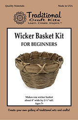 Traditional Craft Kits Beginner Coil Basket Kit - Complete Basket Weaving Kit Set, 6 Basket Making Kit with Basket Weaving Supplies, Complete with Traditional Craft Kits
