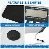 SIKE Medical Digital Floor Scale, Portable - Easy to Read Digital Display - Heavy Duty - Home, Hospital & Physician Use - Pound & Kilogram Settings - SIKE
