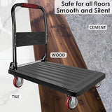 Finnhomy 5 Inch Casters Wheels Set of 4 Heavy Duty Plate Swivel Locking Casters for Furniture/Workbench Premium Industrial Wheels 3000 Lbs Anti-wear Finnhomy