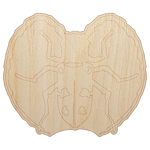 Citrus Long Horned Beetle Insect Unfinished Wood Shape Piece Cutout for DIY Craft Projects - 1/4 Inch Thick - 4.70 Inch Size Sniggle Sloth
