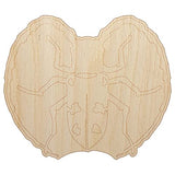 Citrus Long Horned Beetle Insect Unfinished Wood Shape Piece Cutout for DIY Craft Projects - 1/4 Inch Thick - 4.70 Inch Size Sniggle Sloth