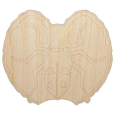Citrus Long Horned Beetle Insect Unfinished Wood Shape Piece Cutout for DIY Craft Projects - 1/4 Inch Thick - 4.70 Inch Size Sniggle Sloth