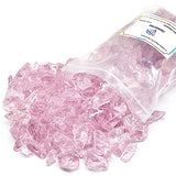 TWINKLING High Luster Fire Glass Gravel Stone,Broken Glass,Fire Pit Glass,Crushed Glass for Fireplace Pit Aquarium Garden Decoration,1-3cm,2-Pound TWINKLING