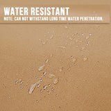 CARTMAN Finished Size 12x20 Feet Tan Canvas Tarp with Rustproof Grommets, 12 Oz Heavy Duty Multipurpose Tarpaulin Cover for Canopy Tent, Roof, CARTMAN