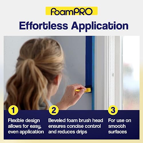 Foampro 72-4 Foam Brush & 4 Refills, 2 Inch Foampro