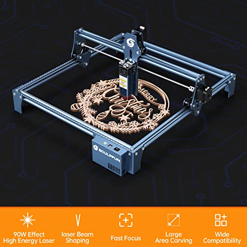 SCULPFUN S9 Laser Engraver, 90W Effect High Precision CNC Laser Engraving Cutting Machine, High Energy Laser Cutter for 15mm Wood, 0.06mm Ultra-Fine SCULPFUN