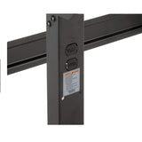 Global Industrial Adjustable Height Workbench C-Channel Leg, 60" W x 30" D, 1-3/4" Birch Top Square Edge, Black Global Industrial