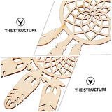 COHEALI 40pcs Wooden Dreamcatcher Arts and Crafts for Kids Dreamcatcher Kit Wood Crafts for Kids DIY Kits Wooden Hanging Ornaments Kit Unfinished COHEALI