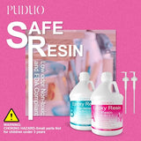 Epoxy Resin Crystal Clear Art 1 Gallon with Pump Kit for Coating, Casting, Resin Art, Jewelry, Tabletop, Bar Top, Live Edge Tables, Fast Curing 2 Puduo