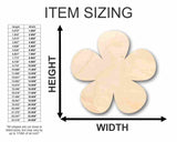 Unfinished Wood Flower Shape - Spring - Craft - up to 24" DIY 6" / 1/8" 24 Hour Crafts