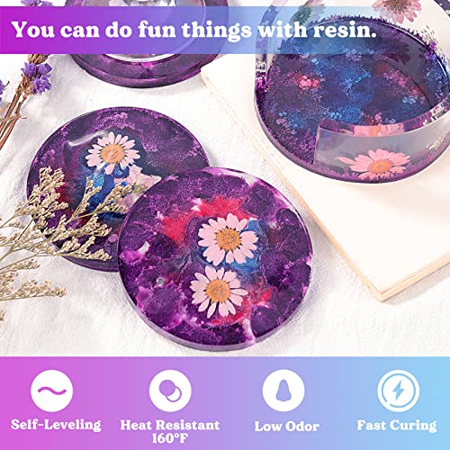 LET'S RESIN Crystal Clear Epoxy Resin, 32oz Bubbles Free Epoxy Resin, Table Top & Bar Top Casting Resin, Clear Epoxy Resin for Art Crafts LET'S RESIN