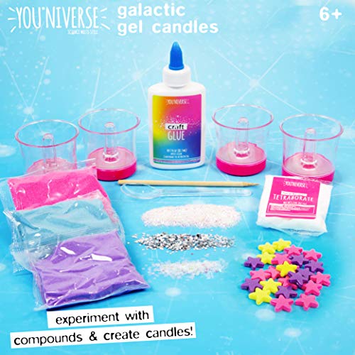 Just My Style You*niverse Galactic Gel Candles – DIY Gel Candle Kit – Create Your Own Gel Candles – Arts & Crafts Kits for Kids Age 6 And Up Just My Style