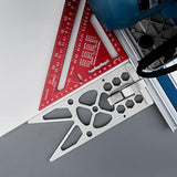 13.4inch Track Saw Square Guide 90° Right Angle Electric Circular Saw Guide Rail Angle Stop Accessories Compatible with Festool and Makita Guide ViewReal