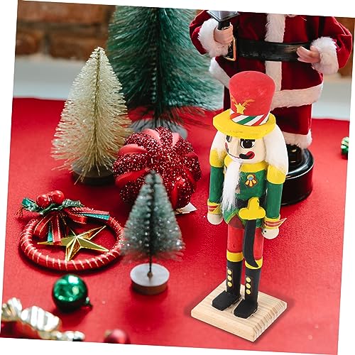 OFFSCH 1 Set White Nutcracker Home Decor Puppets Xmas Soldier Nutcracker Unfinished Wood Nutcracker Ornament Xmas Blank Nutcracker DIY Nutcracker OFFSCH