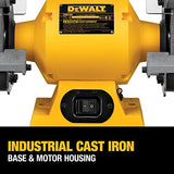 DEWALT Bench Grinder, 6 Inch, 3/4 HP, 3,600 RPM For Larger Grinding Applications(DW756) DEWALT