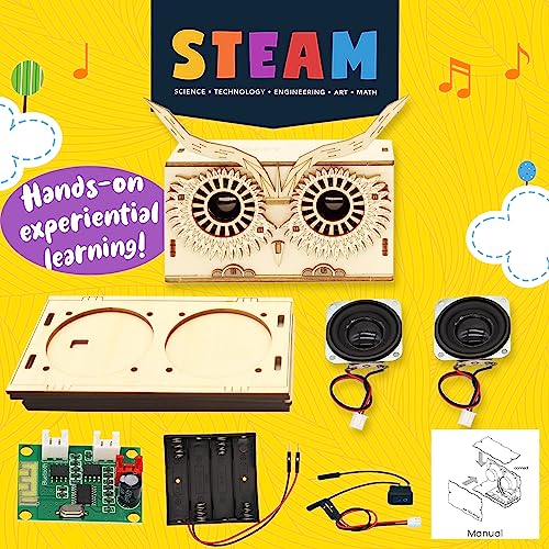 STEM Electronic Kits Science Experiment 3D Puzzles for Kids Ages 10+,Do-It-Yourself Bluetooth Speaker | Beginner's Starter Build Your Own Set Gifts