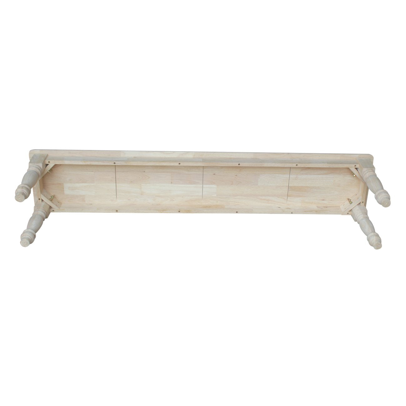 IC International Concepts Shaker Style Bench, Furniture, Unfinished - WoodArtSupply