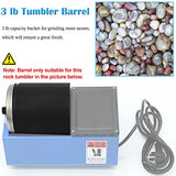 Dpwrrot 3lb Replacement Barrel for Rock Tumbler, Spare Parts-Transparent Barrel for Rock Tumbler (Hobby Barrel) Dpwrrot