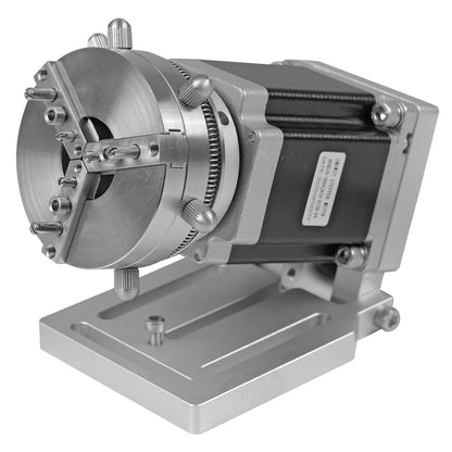 Rotary Chuck for laser engraver Three-Jaw Rotary Chuck D69MM for Fiber Laser Engraving Machine,Rotating Shaft axis Rotary Chuck driver Angle - WoodArtSupply