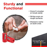 GRAPHITE Hard Lead Carpenter Pencils Bulk - (72) Pieces Lumber Wooden Pencil #2 (HB) - Neon Orange - WoodArtSupply